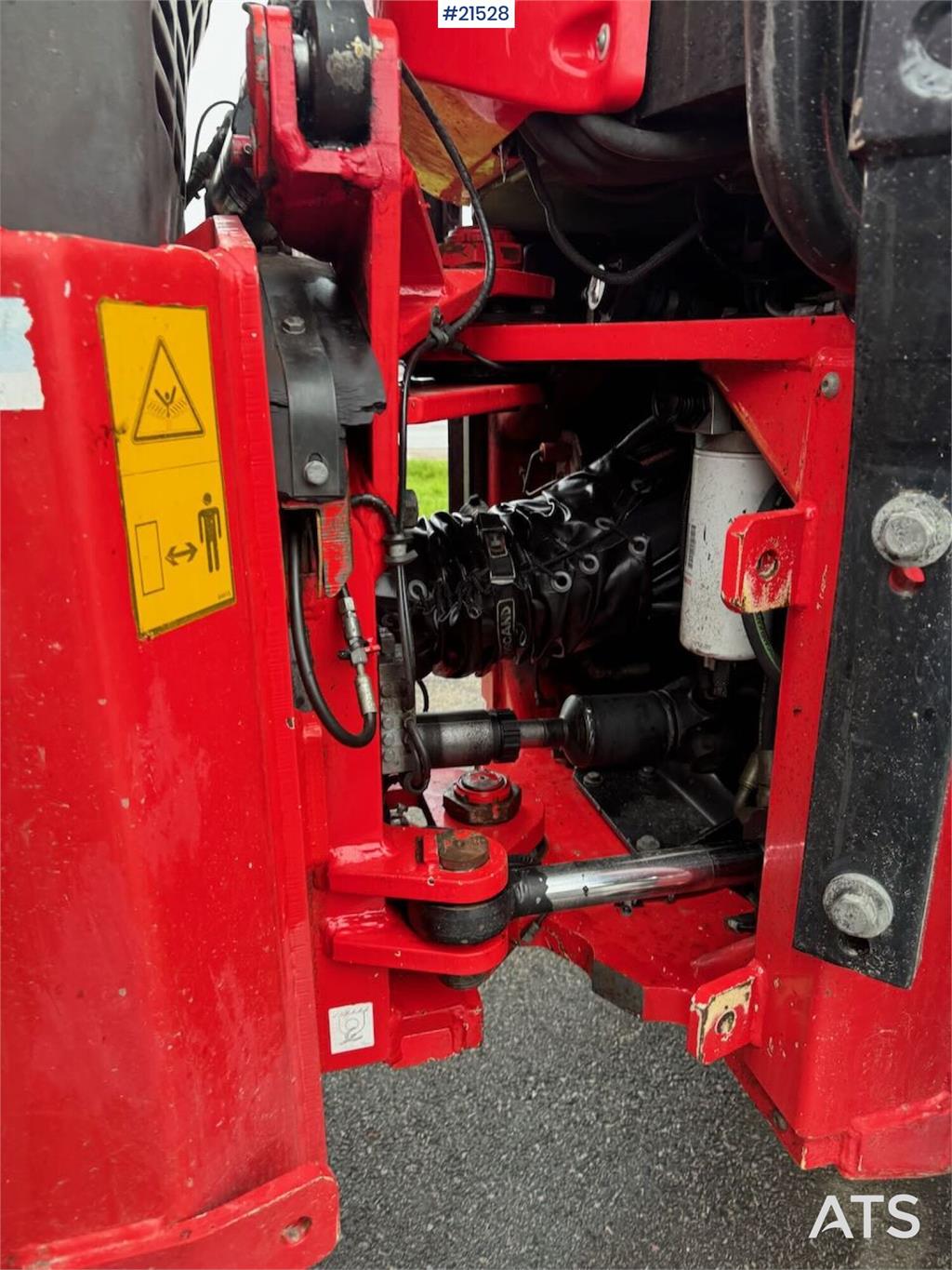 Huddig 1260C Backhoe w/ Palfinger crane, Lift, rototilt a