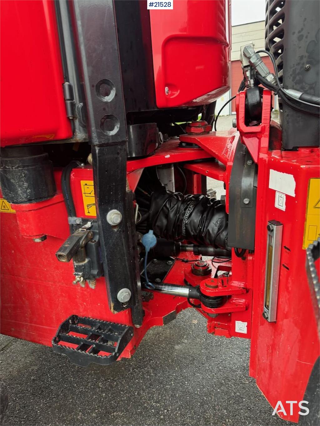 Huddig 1260C Backhoe w/ Palfinger crane, Lift, rototilt a