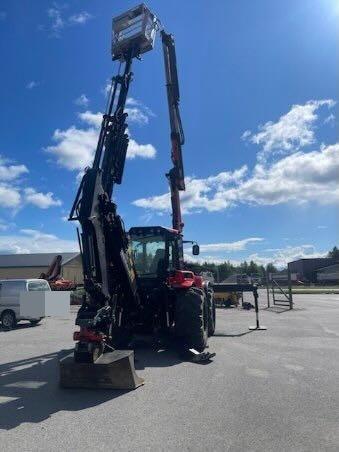 Huddig 1260C Backhoe w/ Palfinger crane, Lift, rototilt a