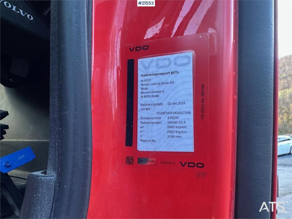 Volvo FH 500 hook truck 8x2 w/ 21 t hook. WATCH VIDEO.