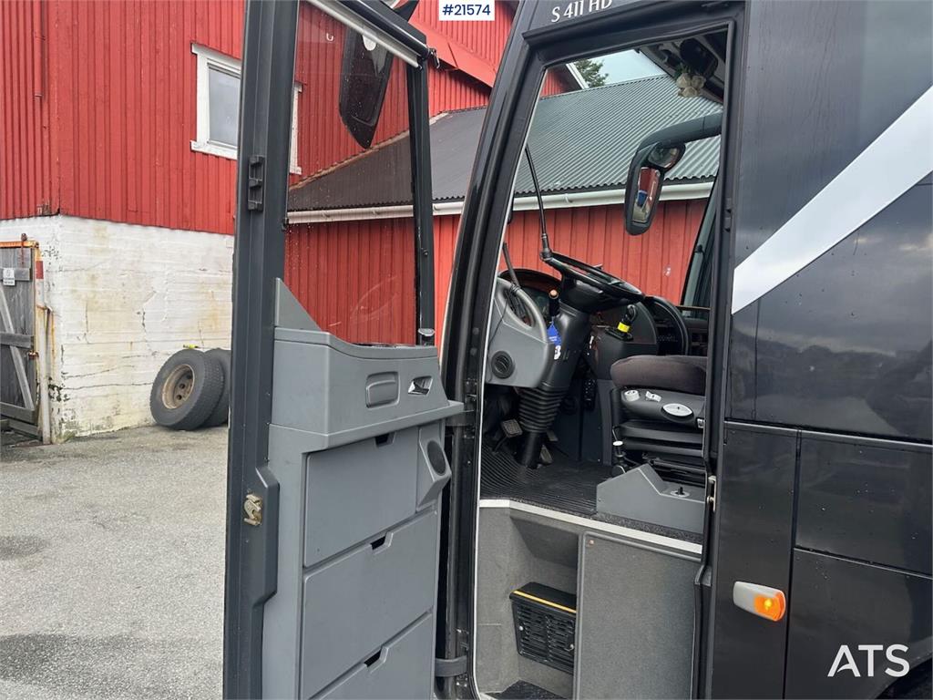 Setra S411 tour bus w/ 29+2+1 seats and winter tires. Lo