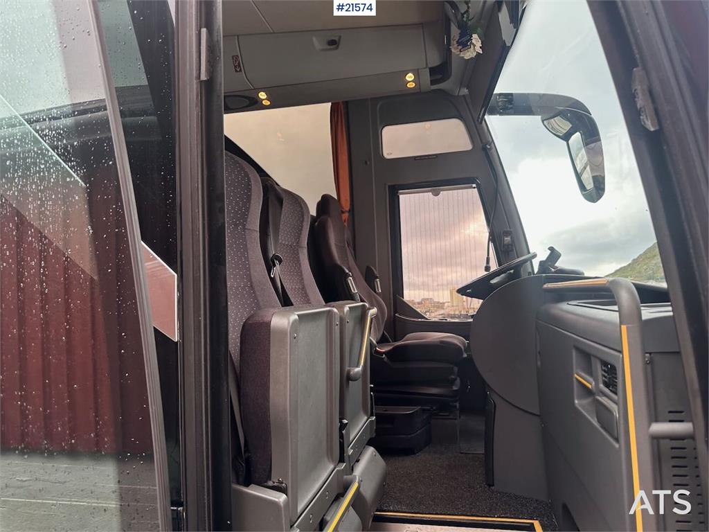 Setra S411 tour bus w/ 29+2+1 seats and winter tires. Lo