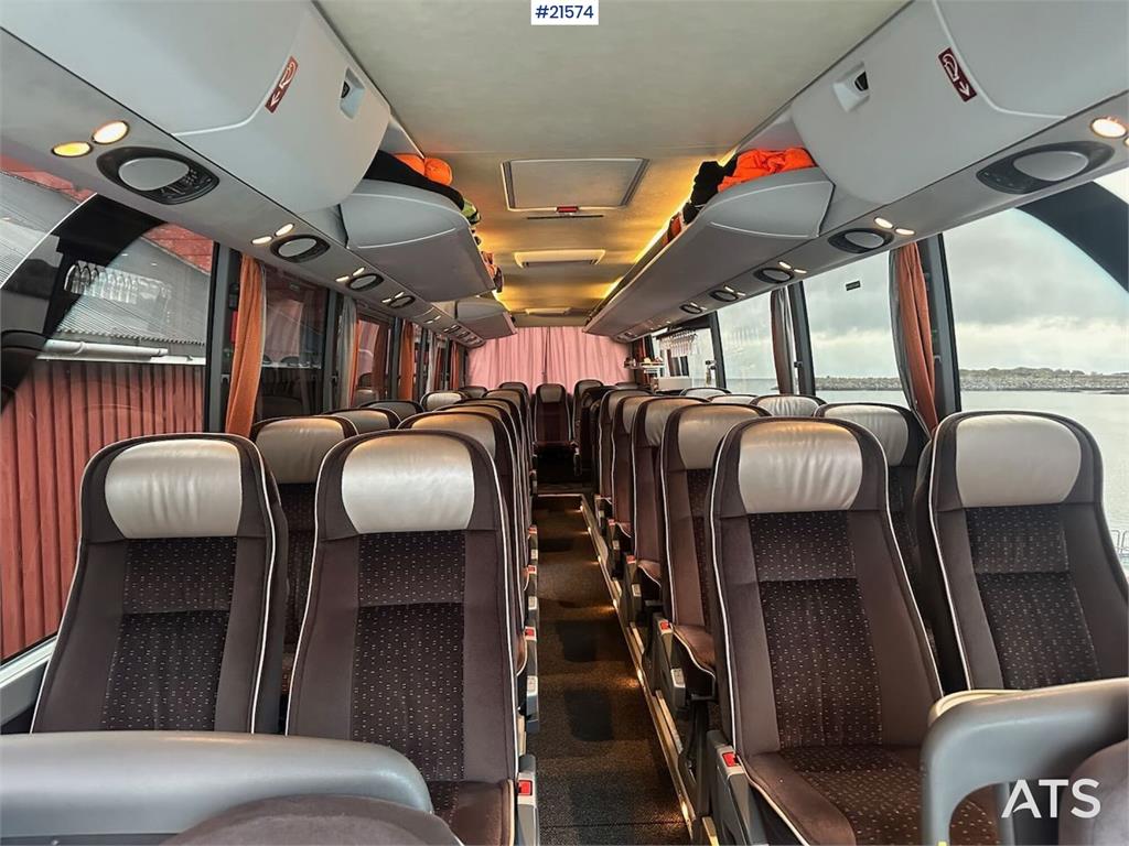 Setra S411 tour bus w/ 29+2+1 seats and winter tires. Lo