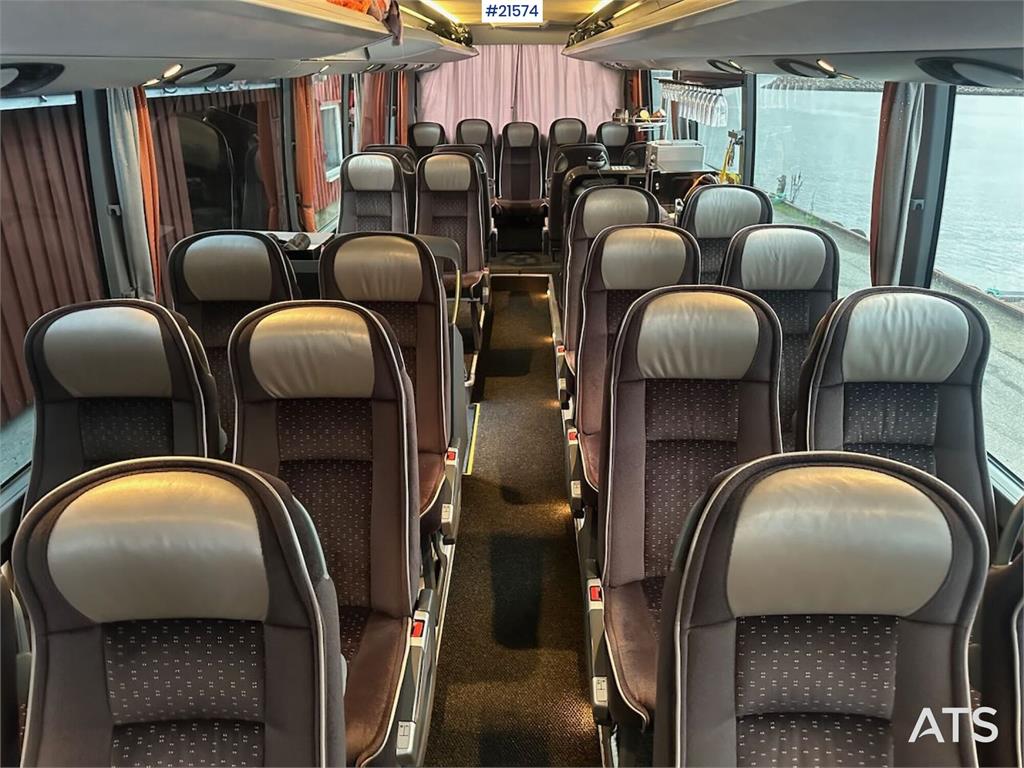 Setra S411 tour bus w/ 29+2+1 seats and winter tires. Lo