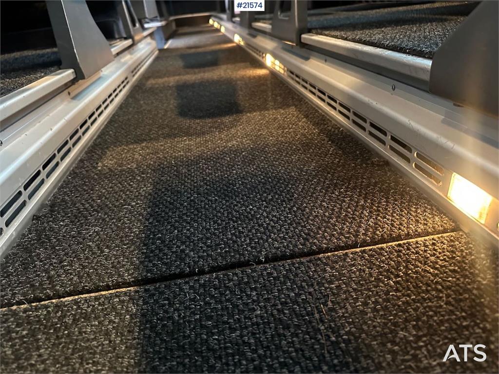 Setra S411 tour bus w/ 29+2+1 seats and winter tires. Lo