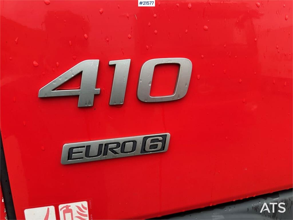 Volvo FM 410 skip dumper 6x2 w/ Laxo body, extension and