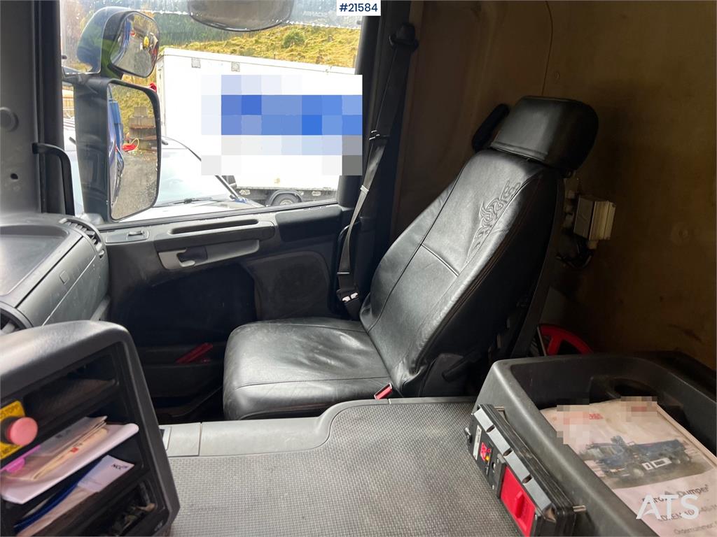 Scania P380 6x2 crane truck w/tipper, w/14t/ and w/Hiab c
