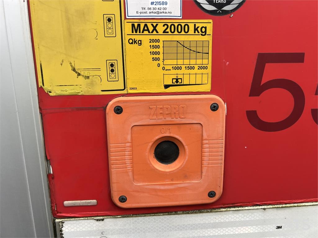 Scania R500 6x2 box truck w/ 2 temp refrigerator/freezer