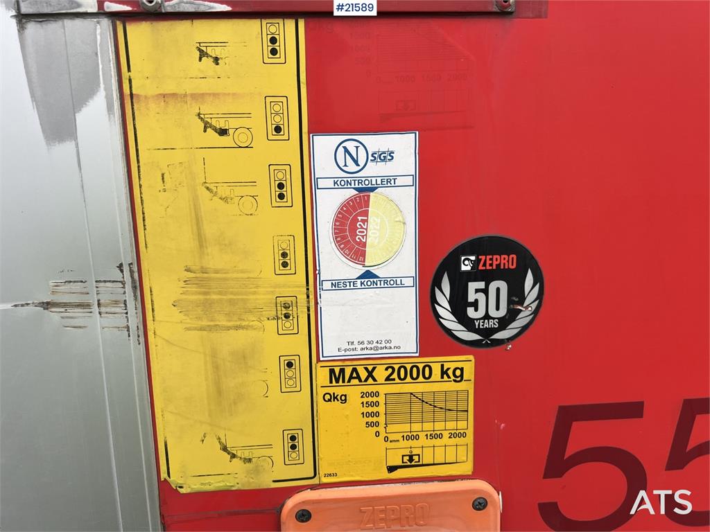 Scania R500 6x2 box truck w/ 2 temp refrigerator/freezer