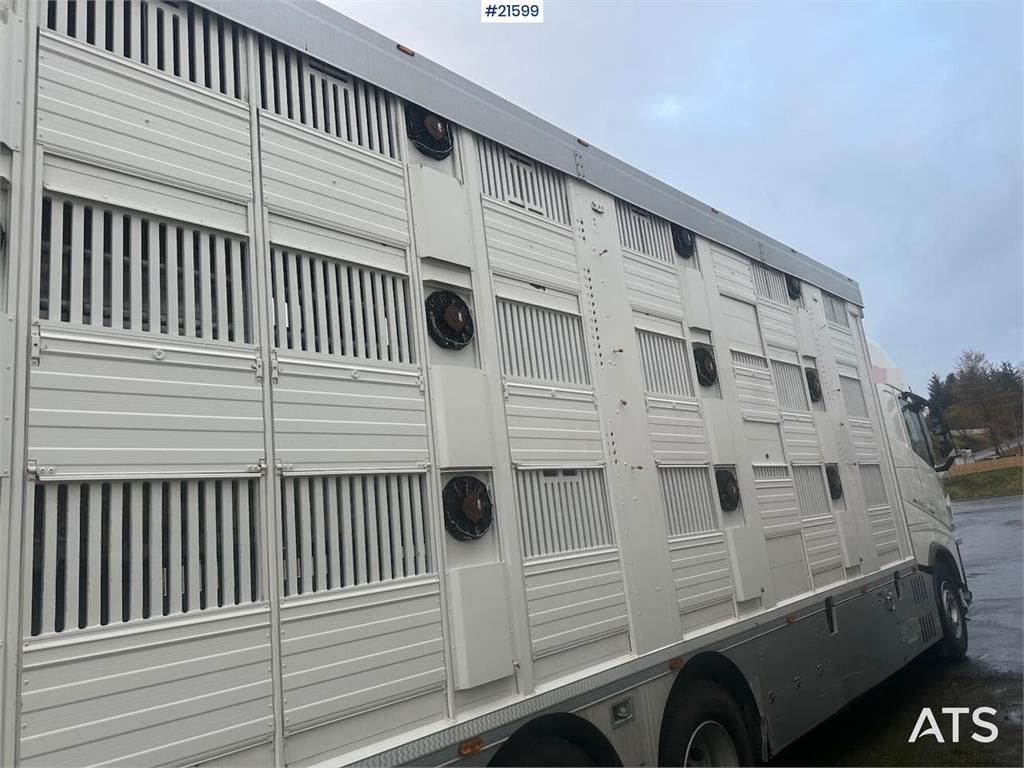 Volvo 540 8x4 livestock truck w/ Finkl body, onspot and
