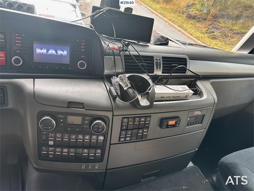 MAN TGS 35.480 8x2 Box truck w/ Full side opening.