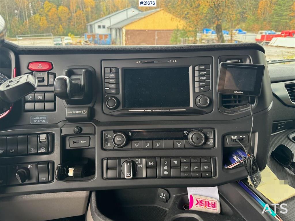 Scania R580 6x4 Tipper Truck with Snow Plow Setup