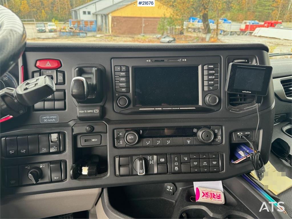 Scania R580 6x4 Tipper Truck with Snow Plow Setup