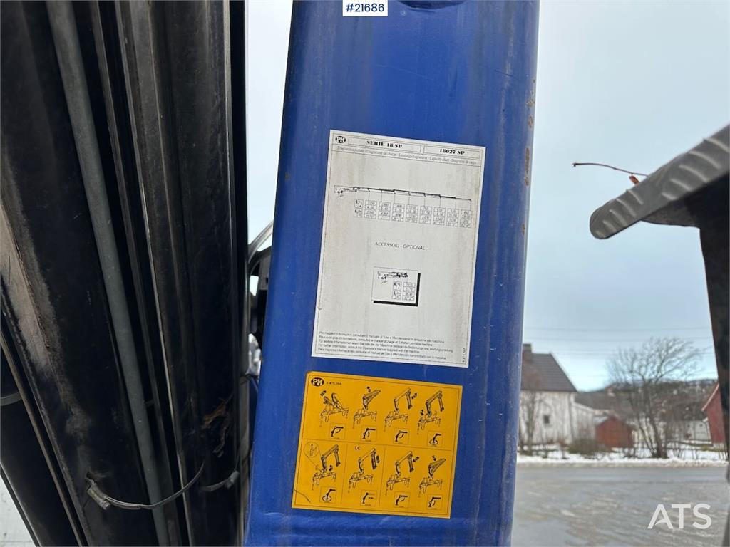 Volvo FM12 Globetrotter 6x4 crane truck w/ rear mounted