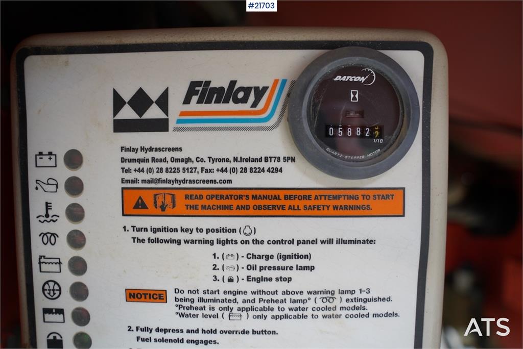 Finlay 683 2 cover sorting plant w/only 5900 hours on SEM