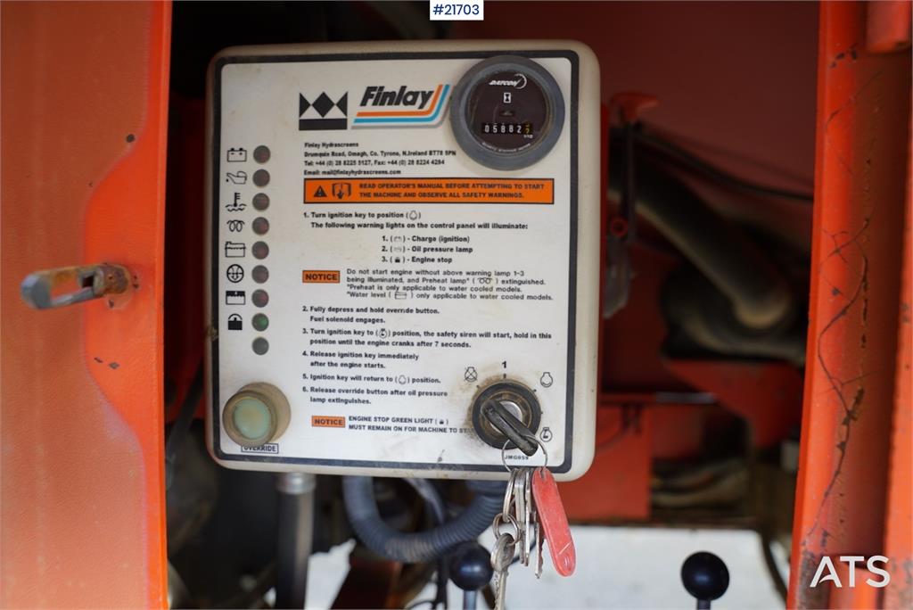 Finlay 683 2 cover sorting plant w/only 5900 hours on SEM