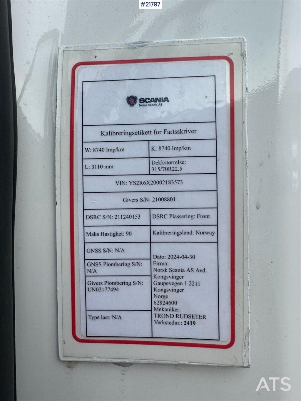 Scania R540 Tractor Unit – Model with Tipping Hydraulics