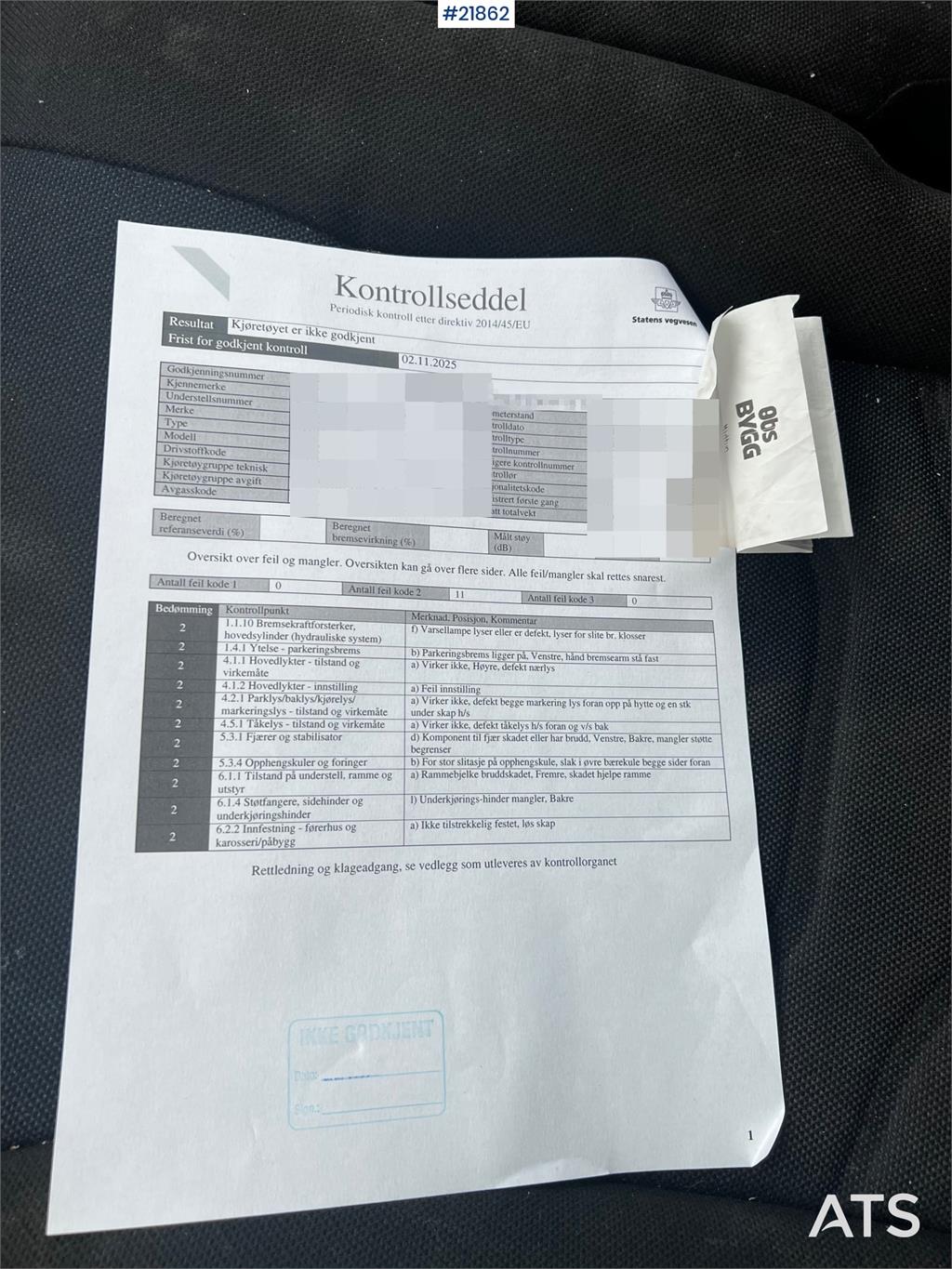 Iveco Daily box van w/ lift