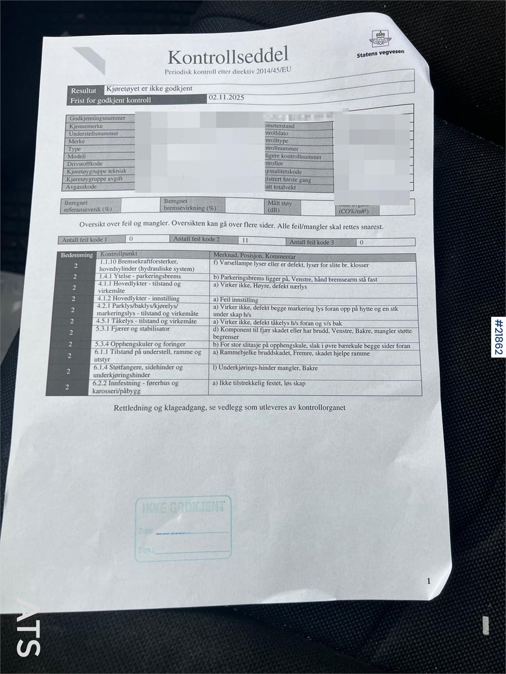 Iveco Daily box van w/ lift