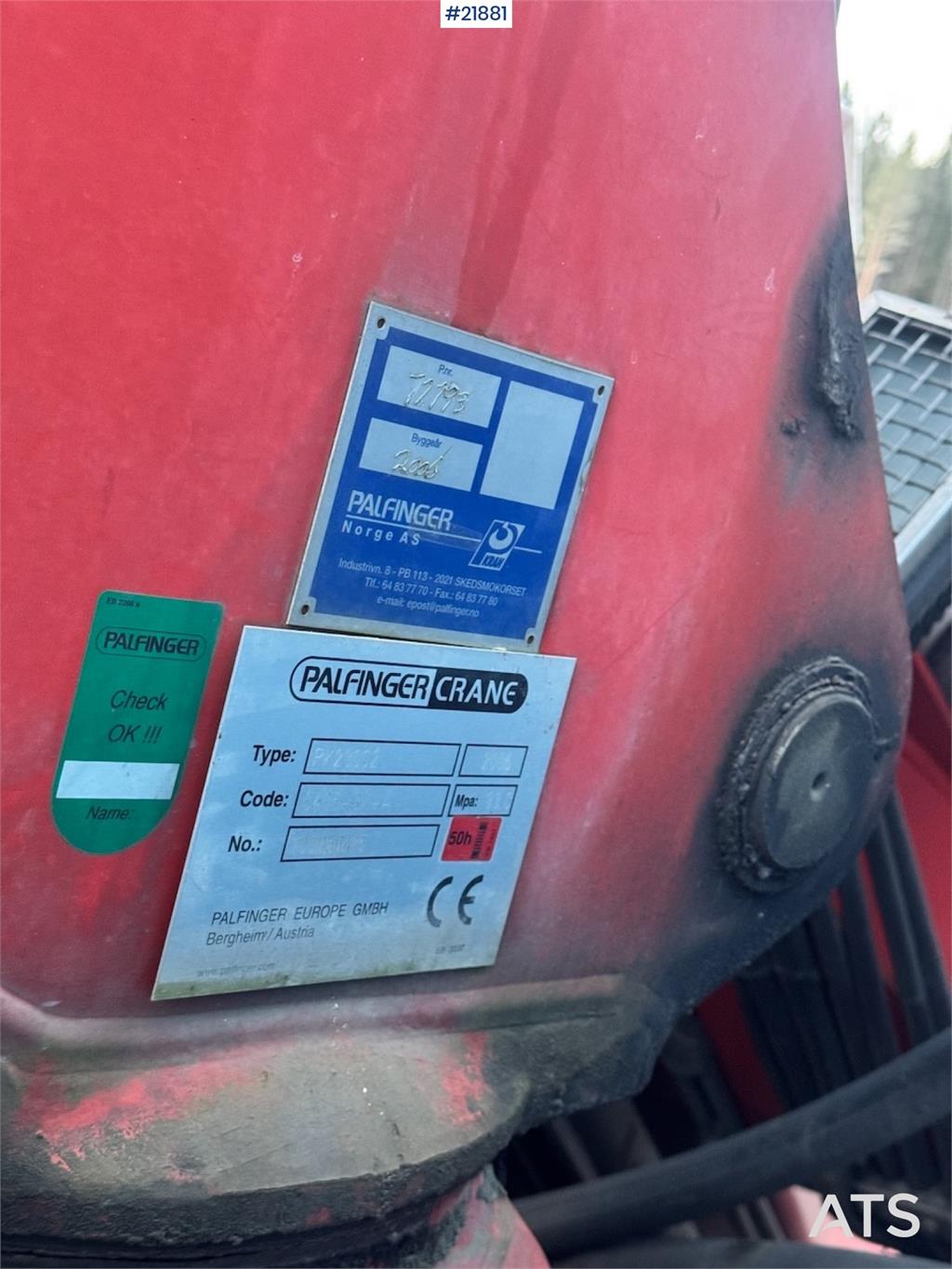 Volvo FM12 6x2 Crane Truck w/ 23 t/m Palfinger Crane WAT