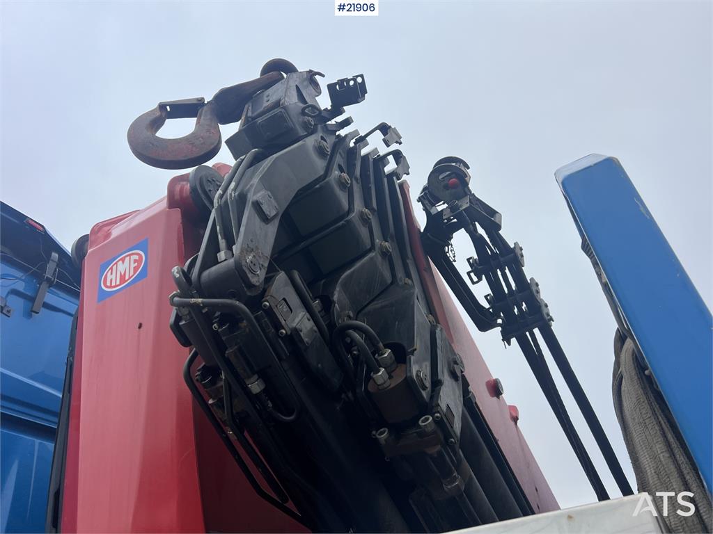 Scania R580 8x2 crane truck w/ 95t/m hmf crane, jib, winc