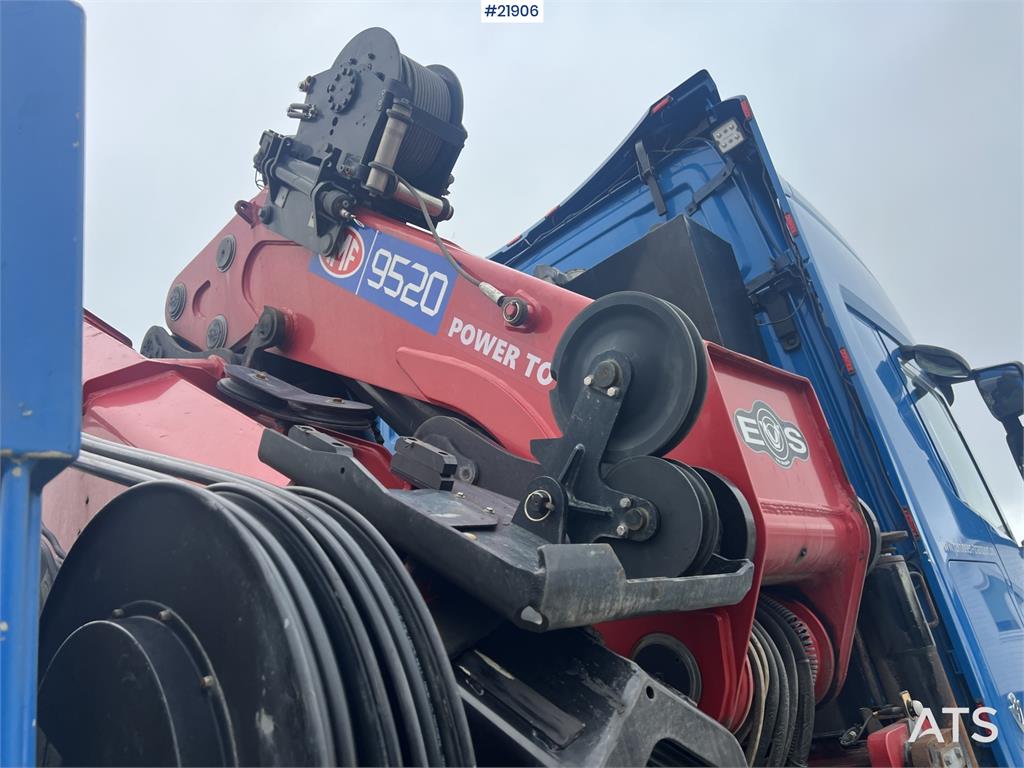 Scania R580 8x2 crane truck w/ 95t/m hmf crane, jib, winc