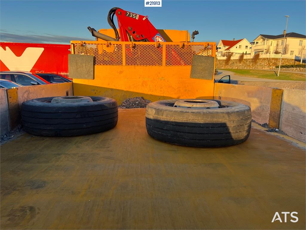 Volvo FL240 brøyterigget kranbil m/ HMF735 kran, grabb o