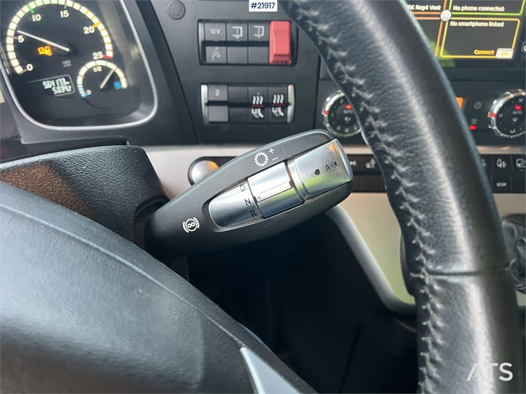 Mercedes-Benz Actros 6x2 flatbed truck w/ 2012 konar 2 axle flat