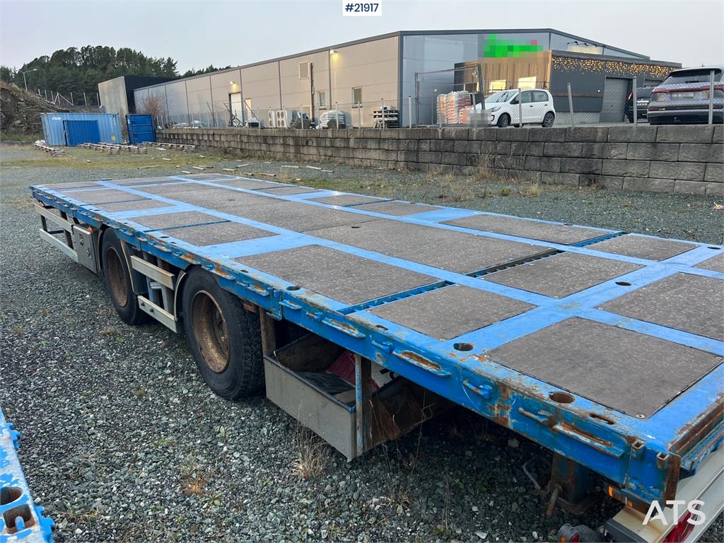 Mercedes-Benz Actros 6x2 flatbed truck w/ 2012 konar 2 axle flat