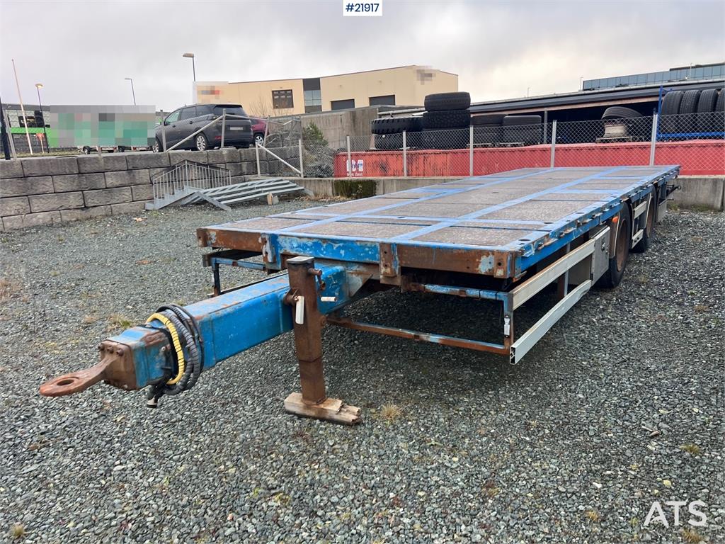 Mercedes-Benz Actros 6x2 flatbed truck w/ 2012 konar 2 axle flat