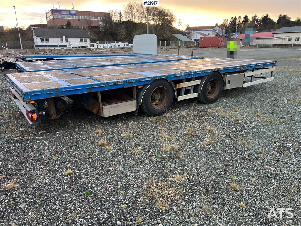 Mercedes-Benz Actros 6x2 flatbed truck w/ 2012 konar 2 axle flat