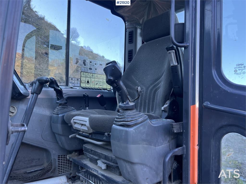 Doosan DX62R-3 excavator w/ rototilt, sanding bucket and