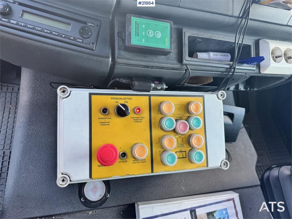 MAN TGM 15.250 Lift truck w/ 18 m Working height. 132,