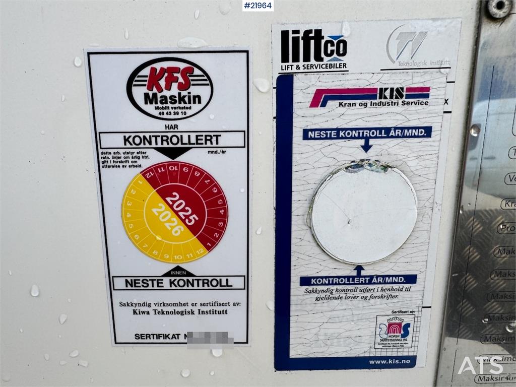 MAN TGM 15.250 Lift truck w/ 18 m Working height. 132,