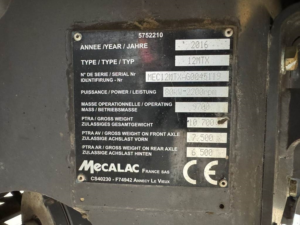 Mecalac 12MTX incl. 3 x bucket