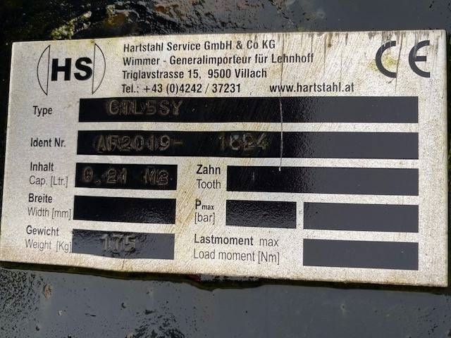 HS (99002581) 0.60 m Tieflöffel / bucket MS O8