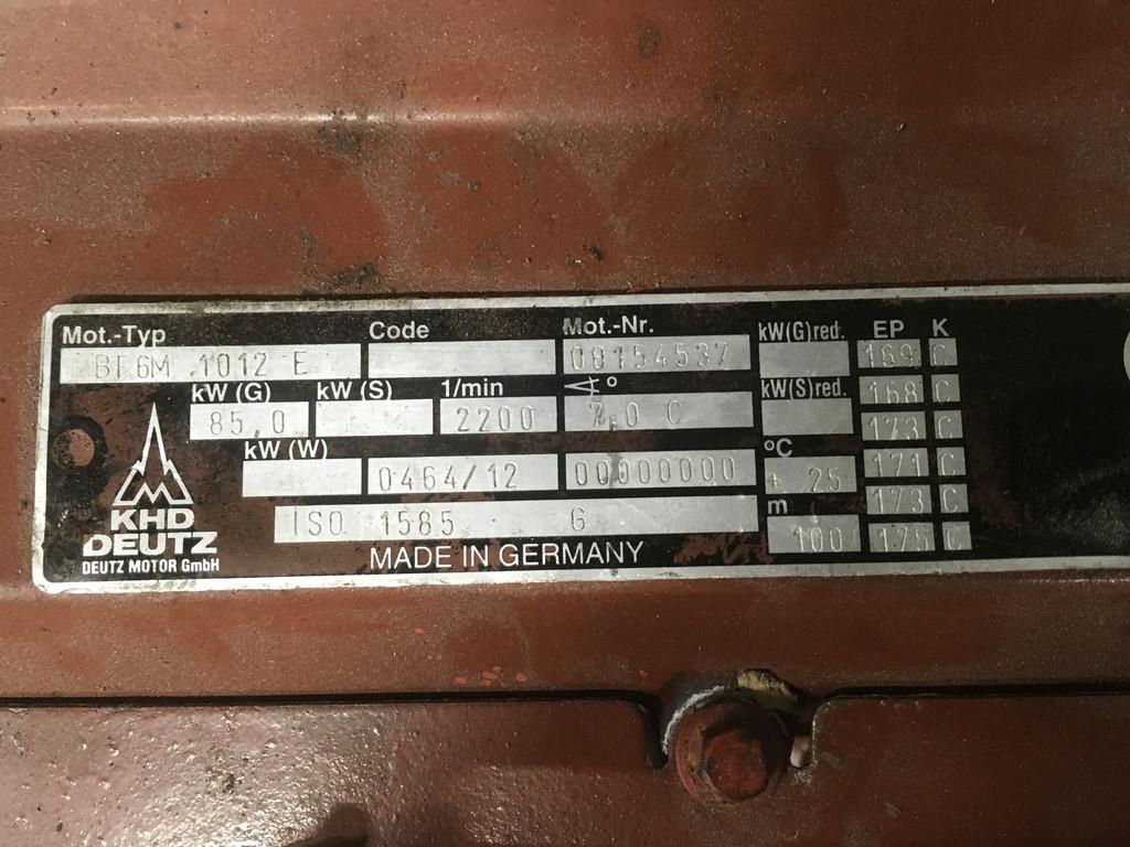 Deutz BF6M1012E CORE