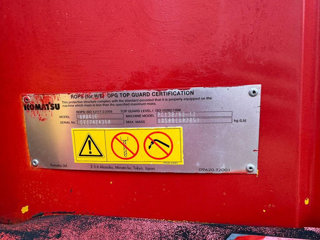 Komatsu PC138US - Tripple boom + blade