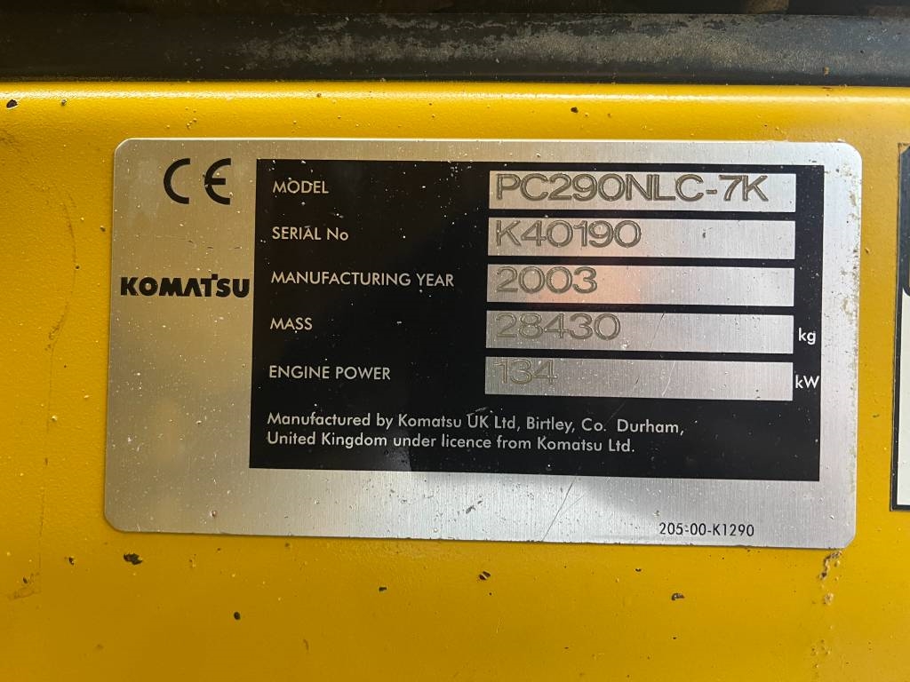 Komatsu PC290NLC-7K + Wimmer Jura Luna 3.100 Drill
