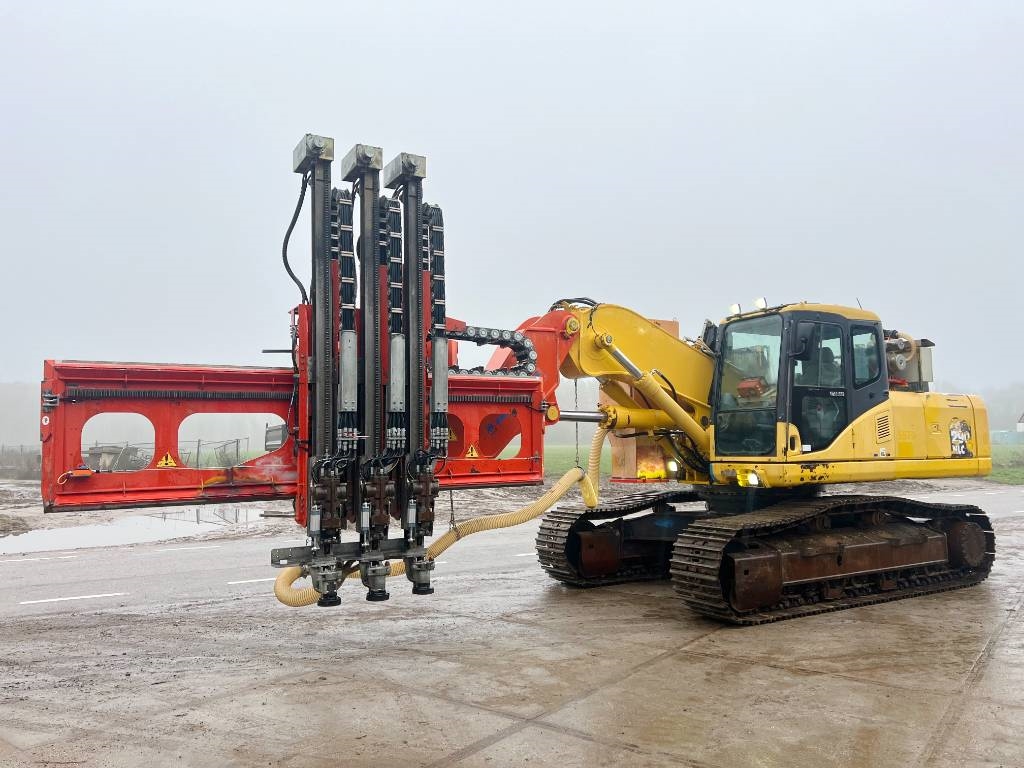 Komatsu PC290NLC-7K + Wimmer Jura Luna 3.100 Drill