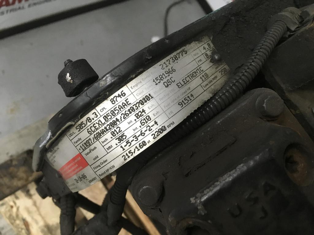 Cummins QSC8.3 CPL8746 USED