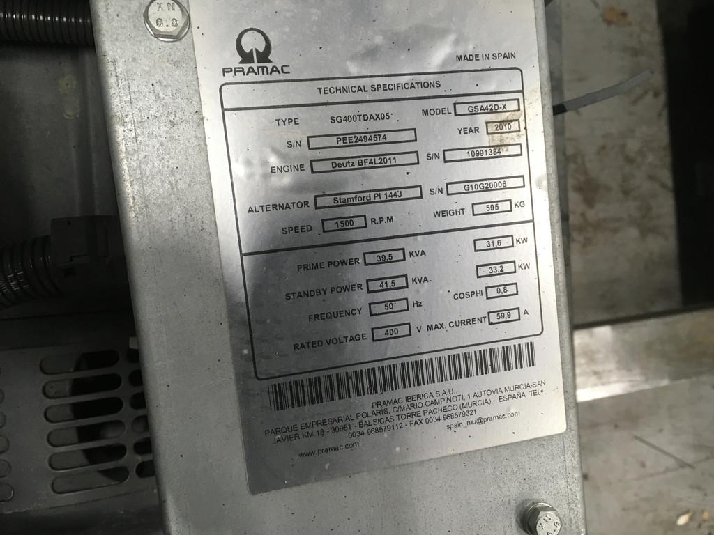 Deutz BF4L2011 GENERATOR 40KVA NEW