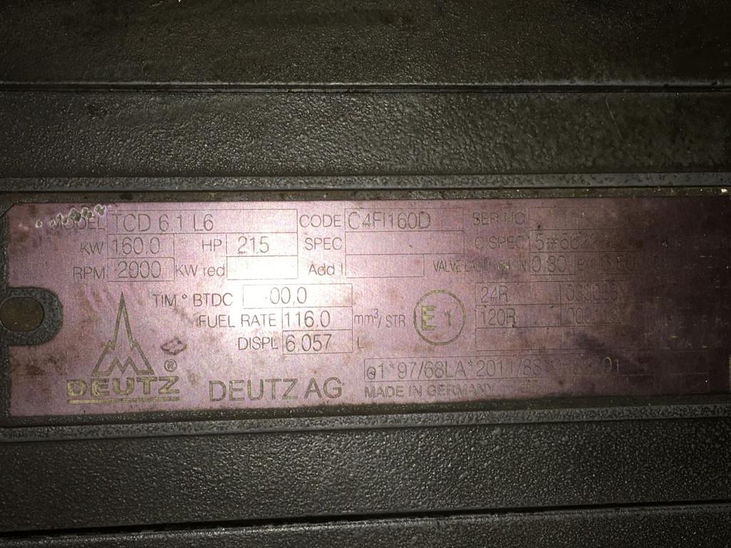 Deutz TCD6.1 L06 RECONDITIONED