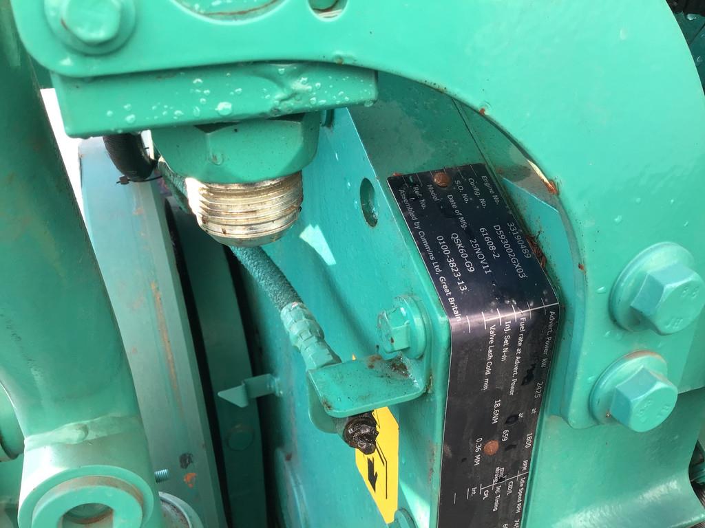 Cummins QSK60-G9 GENERATOR 2813 KVA USED