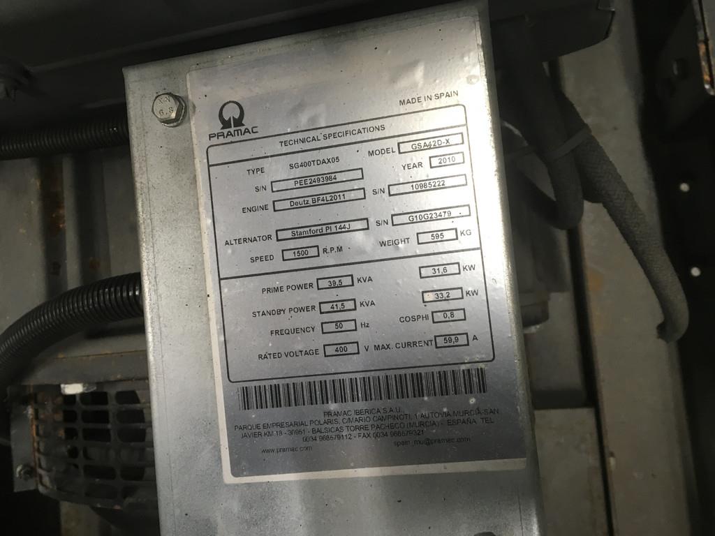 Deutz BF4L2011 GENERATOR 40KVA NEW