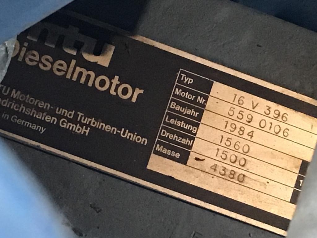 MTU AEG DKBH 4506/04 GENERATOR 1875 KVA USED