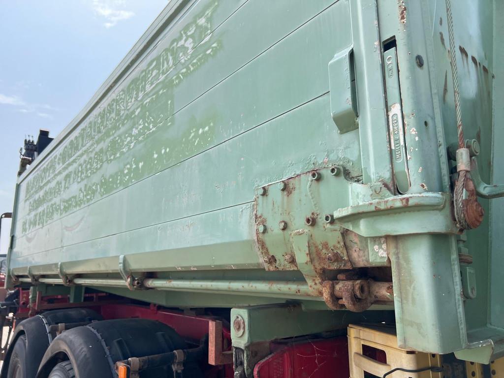 MAN TGA 26.480 6x4 tipper + HMF crane