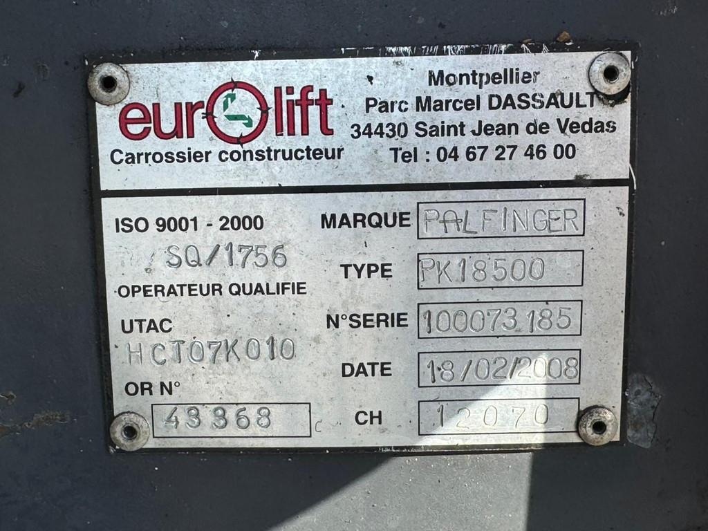 Iveco 330 6x4 with Palfinger PK 18500 crane