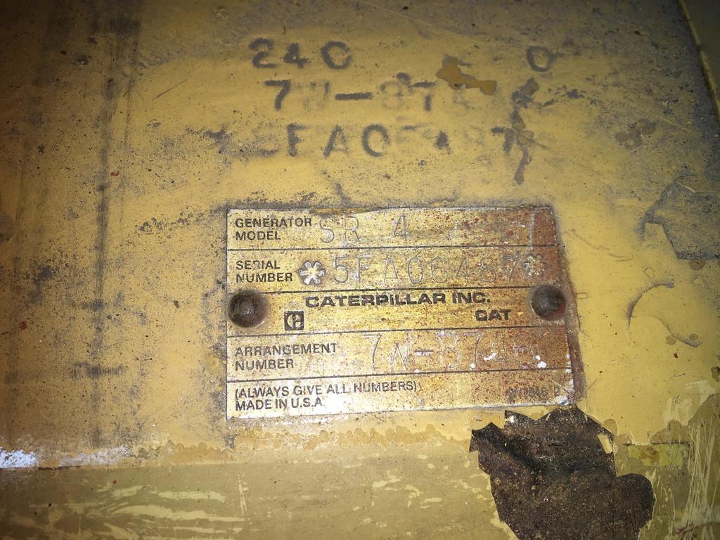 CAT 3306B GENERATOR 225KVA USED