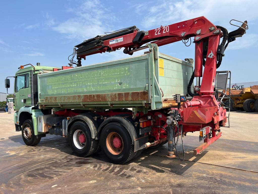 MAN TGA 26.480 6x4 tipper + HMF crane